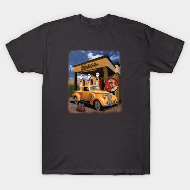 Studebaker Garage T-Shirt by Midcenturydave